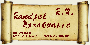 Ranđel Morokvašić vizit kartica